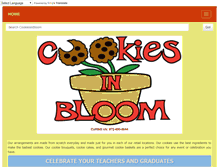 Tablet Screenshot of cookiesinbloom.com